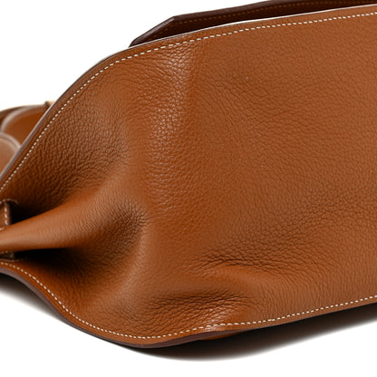 Hermes Taurillon Clemence Jypsiere 34 Gold 7 of 21