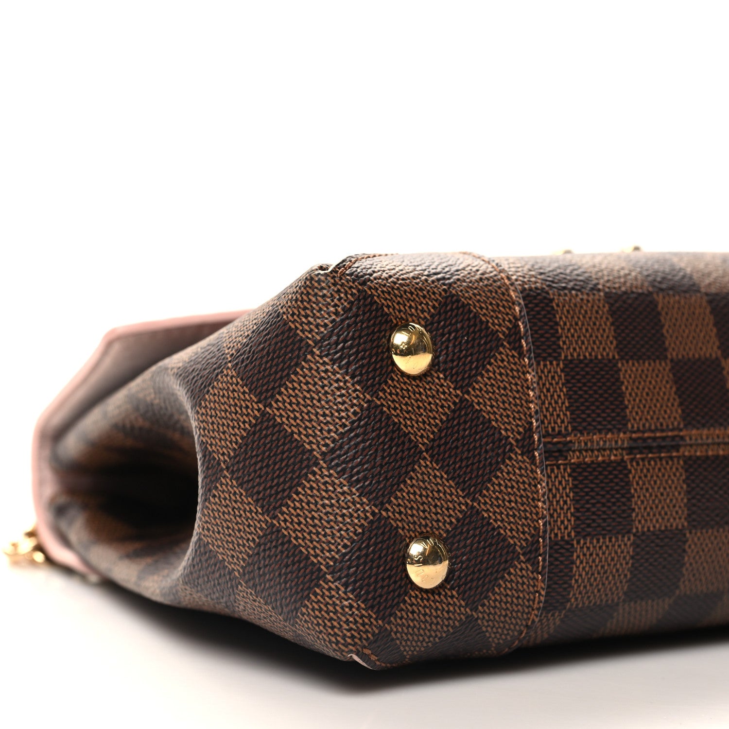 Louis Vuitton Damier Ebene Caissa Clutch Rose Ballerine 8 of 9