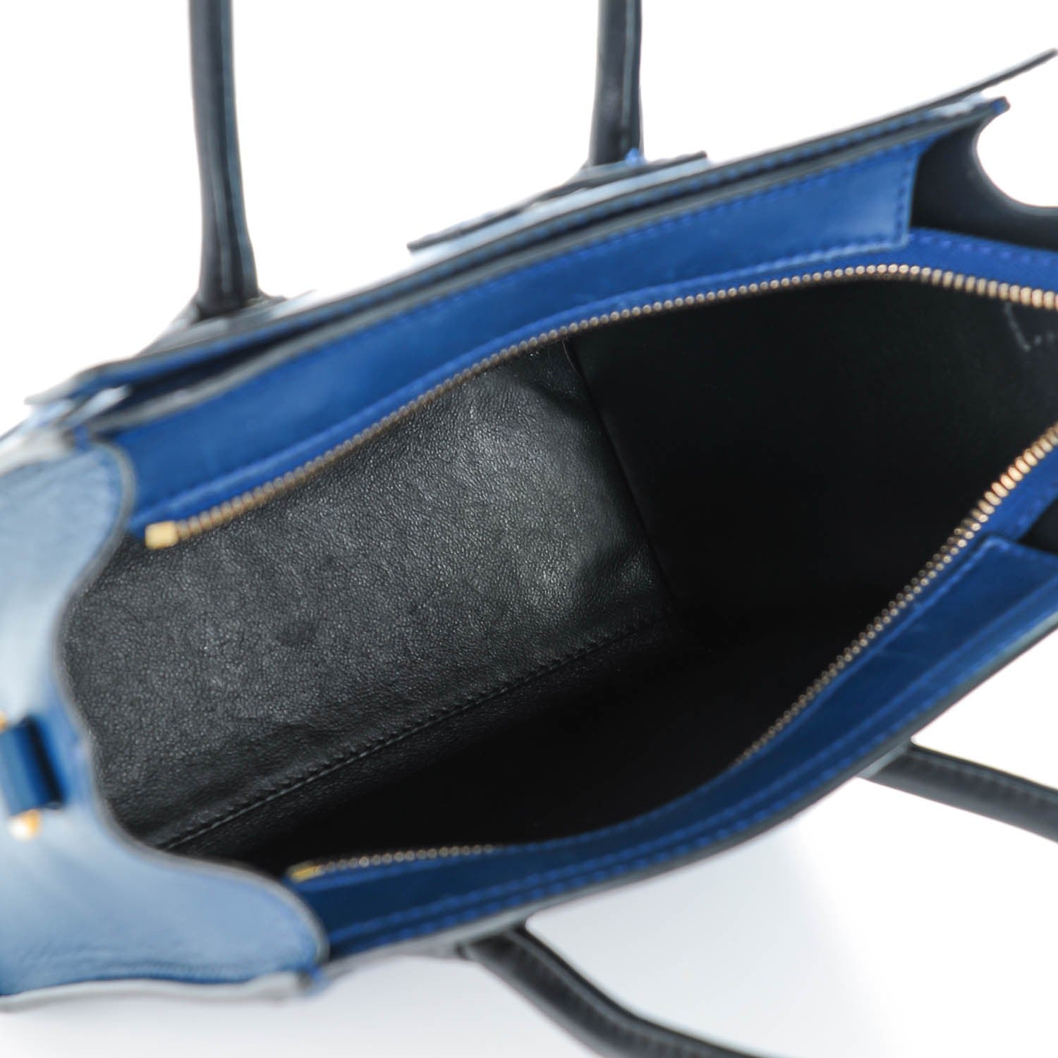 Celine Smooth Calfskin Nano Luggage Ocean Blue 5 of 12