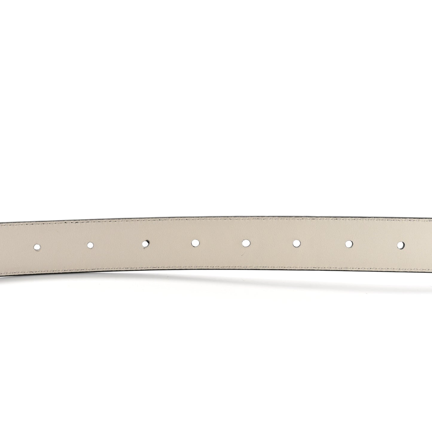 Calfskin Interlocking G Reversible Belt 90 36 Ivory