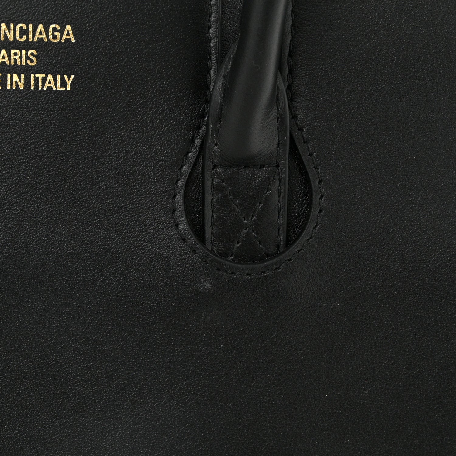 Balenciaga Smooth Calfskin Small Bel Air Carry All Bag Black 10 of 10