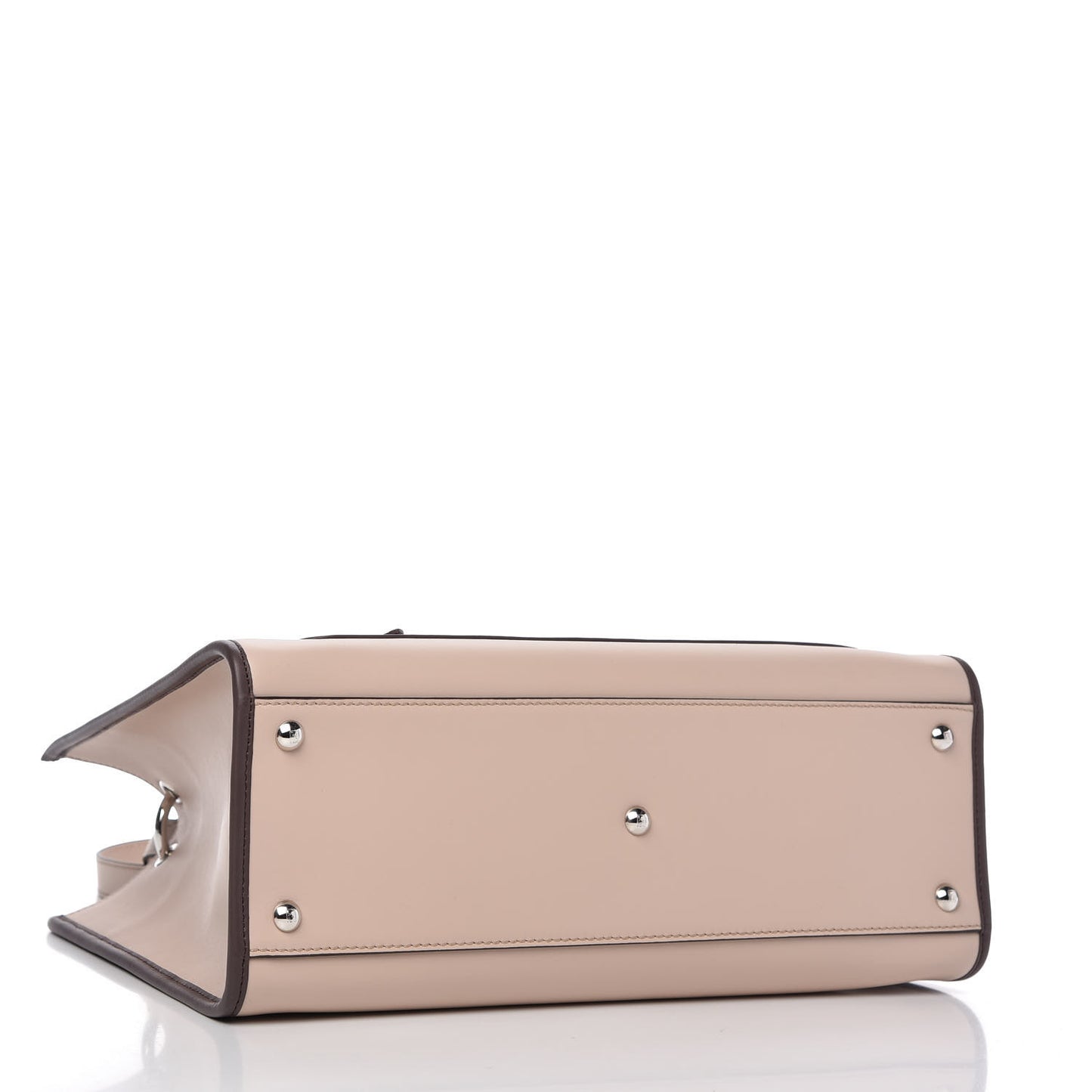 Vitello Century Opaco F is Fendi Bi-Color Regular Runaway Satchel Soap Moresco