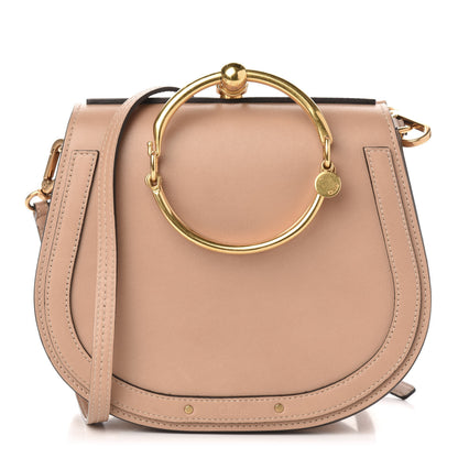 Chloe Calfskin Suede Medium Nile Bracelet Bag Biscotti Beige 1 of 14