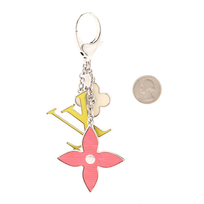 Louis Vuitton Fleur d Epi Bag Charm Key Holder 2 of 5