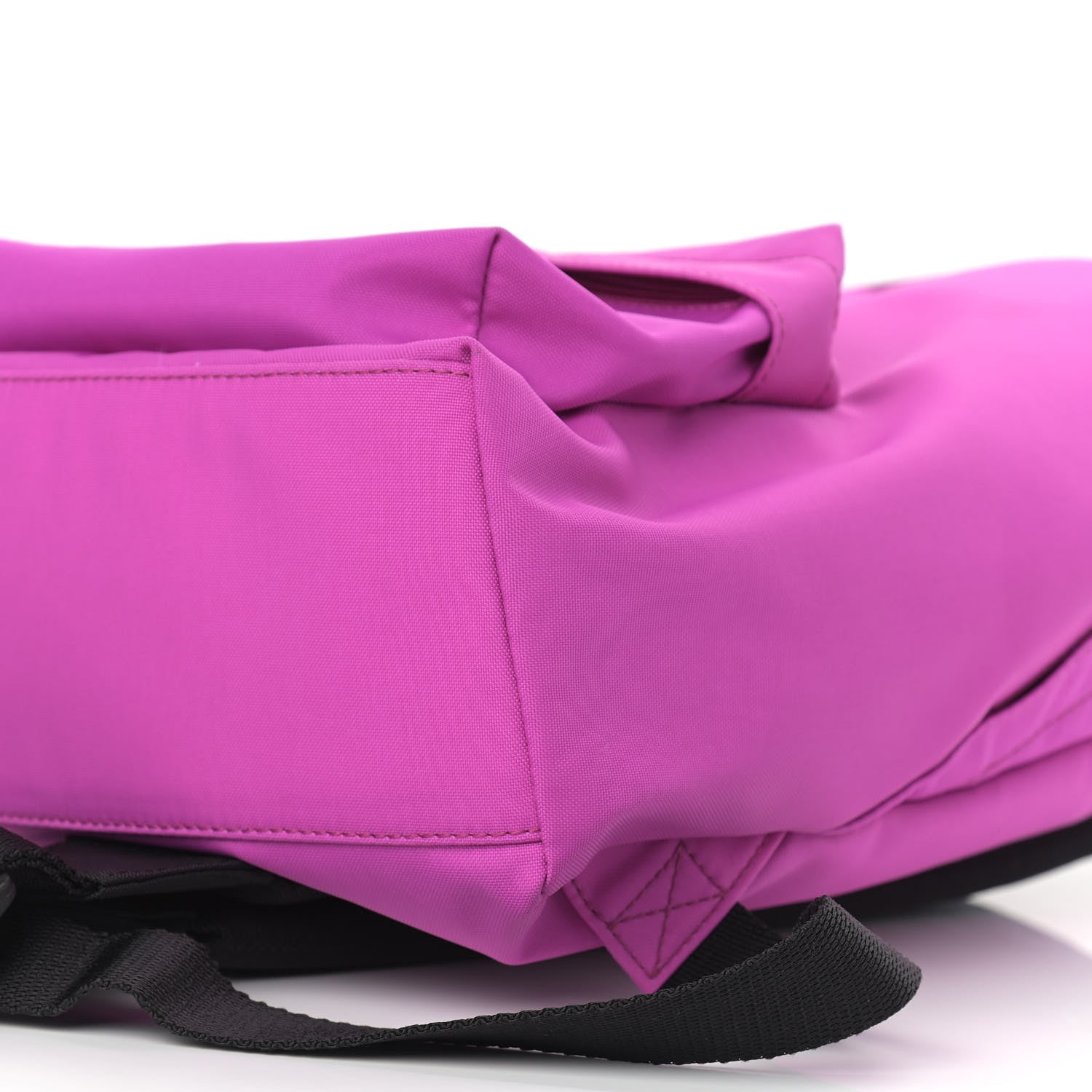 Balenciaga Sport Nylon Logo Embroidered S Wheel Backpack Fuchsia Black 8 of 9