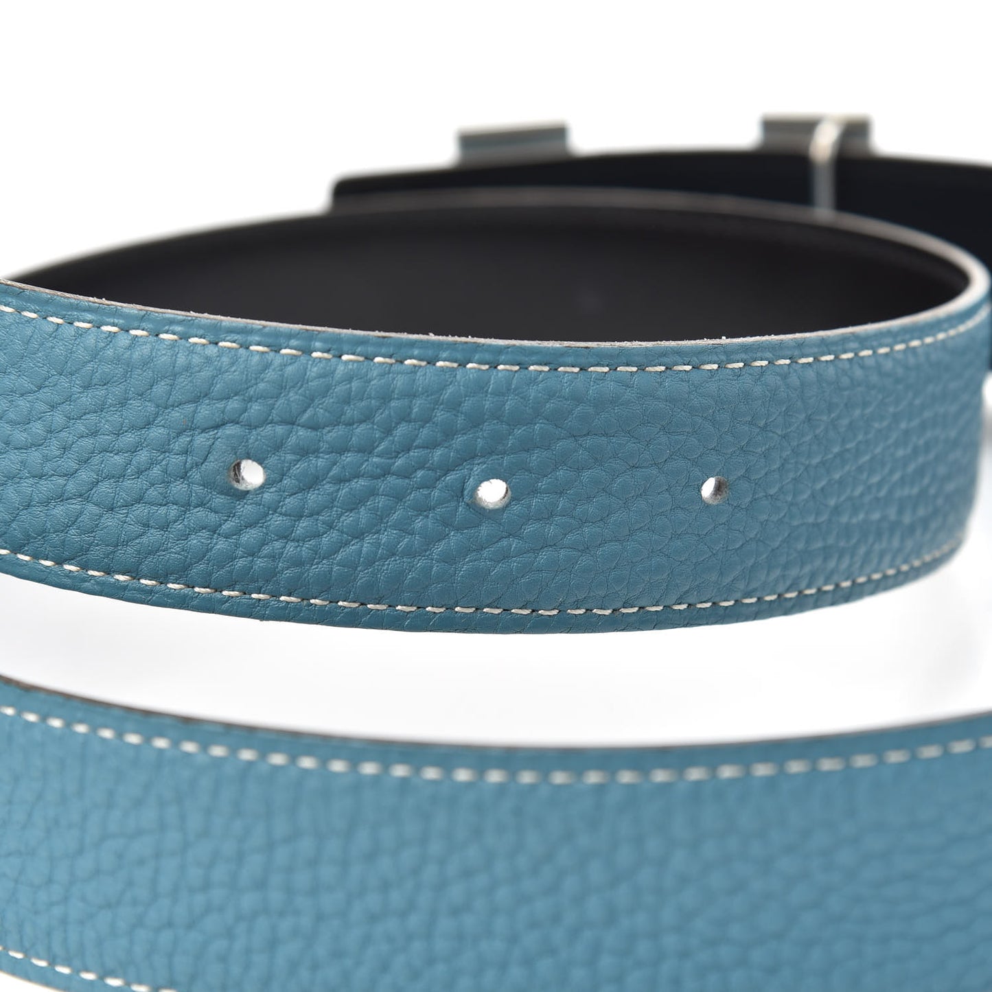 Togo Box 32mm H Belt 80 Blue Jean Black