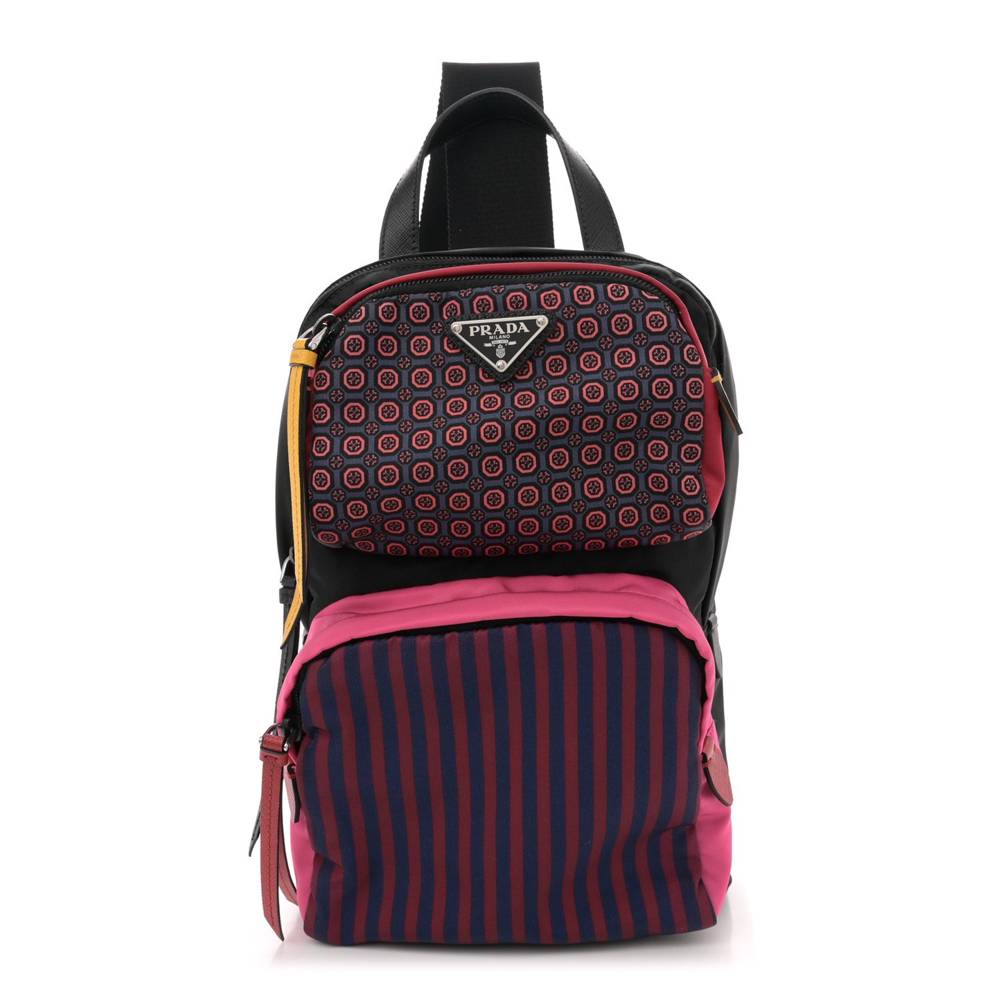 Tessuto Stampato Nylon Otta Print Sling Backpack Pink Multicolor