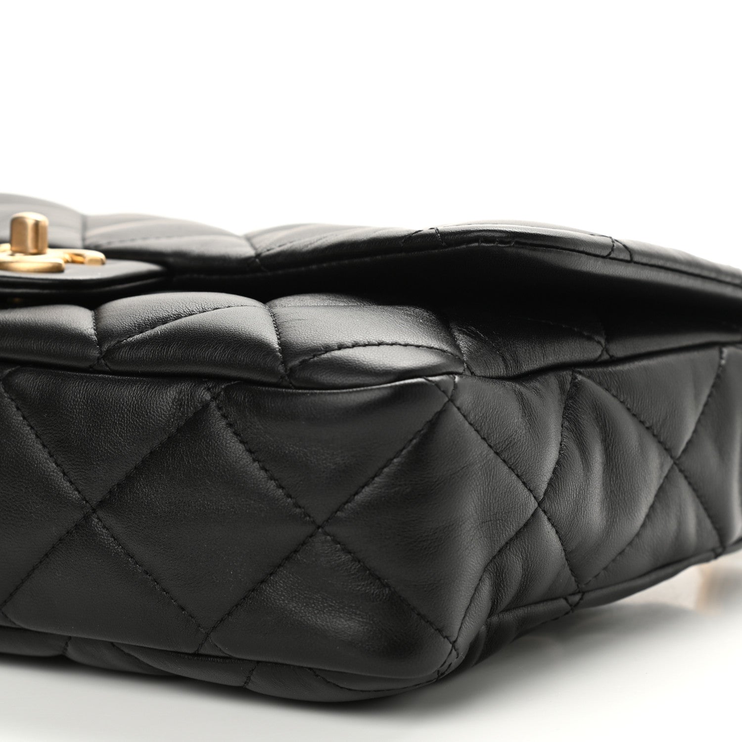 Chanel Lambskin Quilted Large CC Funky Town Flap Black 10 of 10