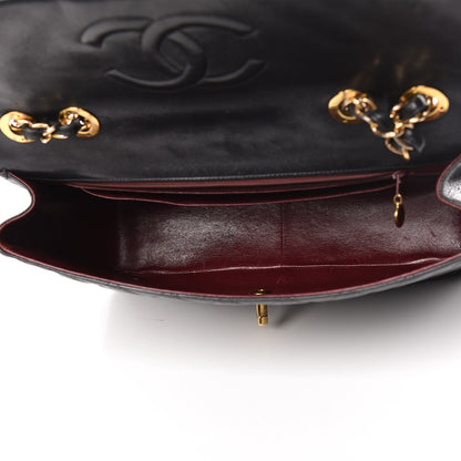Chanel Lambskin Quilted XL Jumbo Single Flap Black 5 of 20