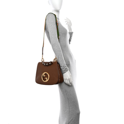 Gucci Roxy Calfskin Web Medium Blondie Shoulder Flap Bag Cuir 2 of 12
