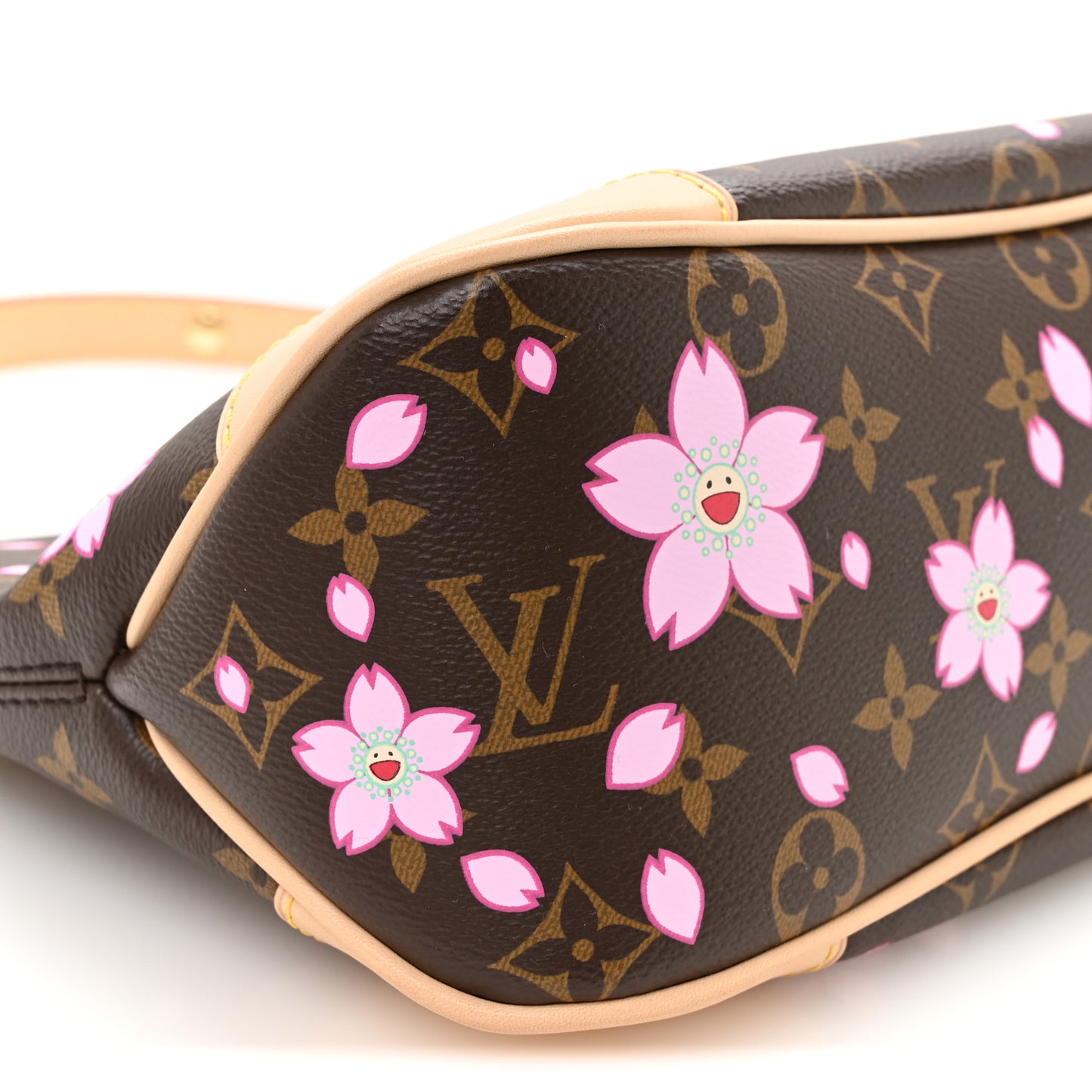 LV x TM Monogram Chery Blossom Boulogne Sakura Brown