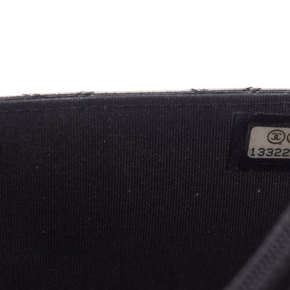 Chanel Lambskin Diamond Stitched Wallet On Chain WOC Black 10 of 10