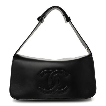 Chanel Lambskin CC Maxi Messenger Bag Black 1 of 10
