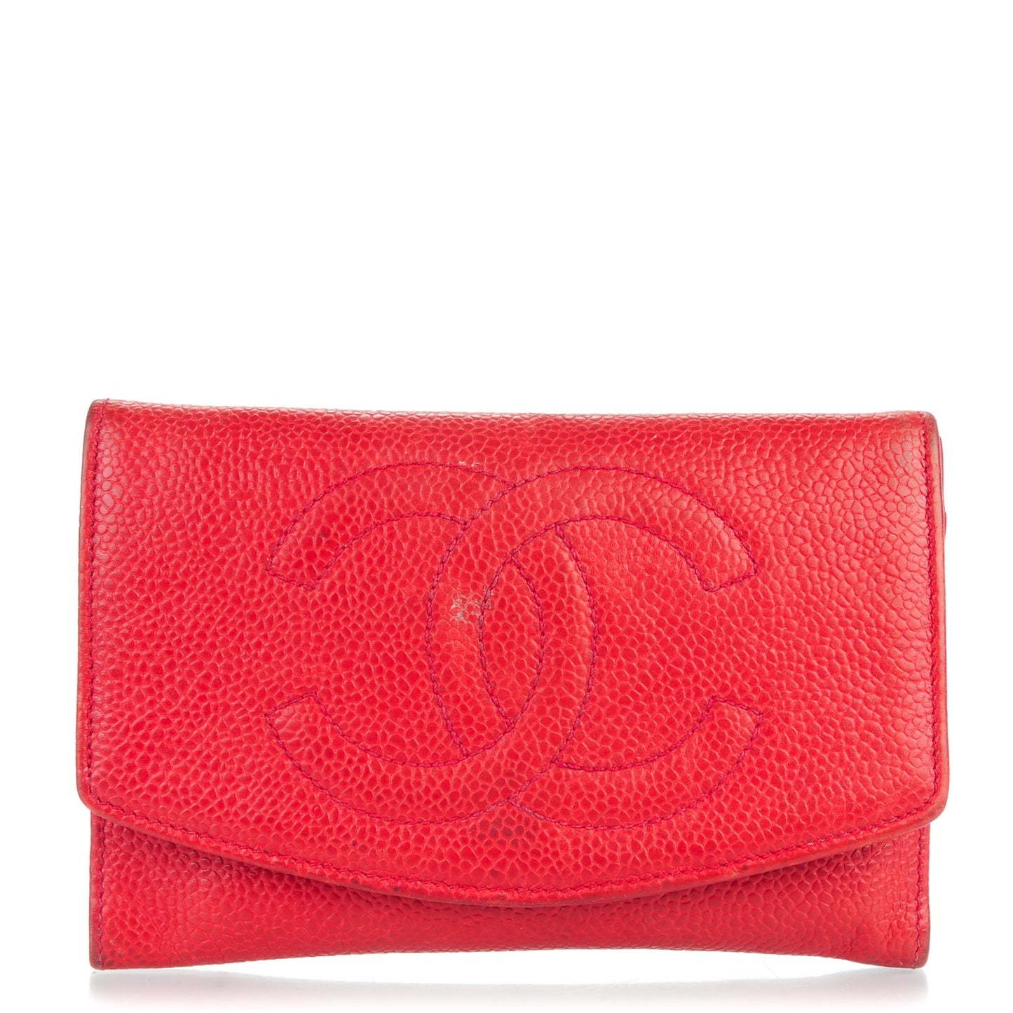 Caviar Timeless CC Card Holder Wallet Red