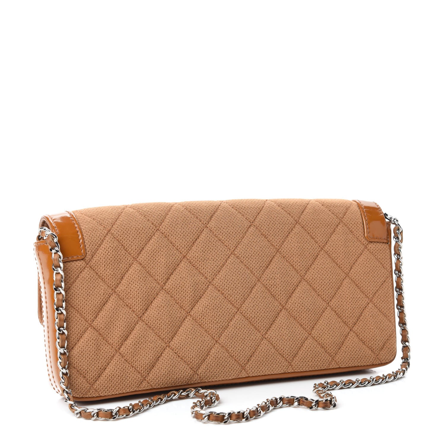 Chanel Jersey Patent Quilted 2.55 Reissue East West Flap Brown 3 of 14