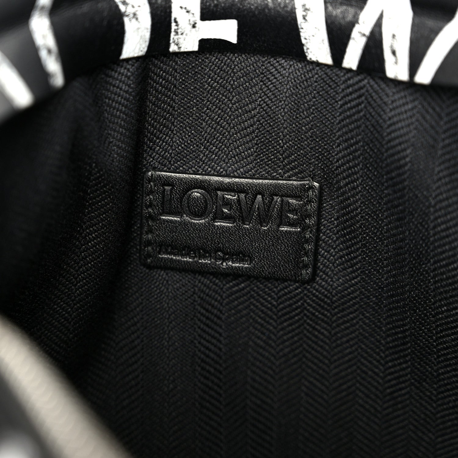 Loewe Calfskin Sol Negro T Pouch Bag Black 6 of 9