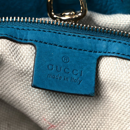 Gucci Vitello Range Medium Soho Chain Shoulder Bag Deep Cobalt 6 of 22