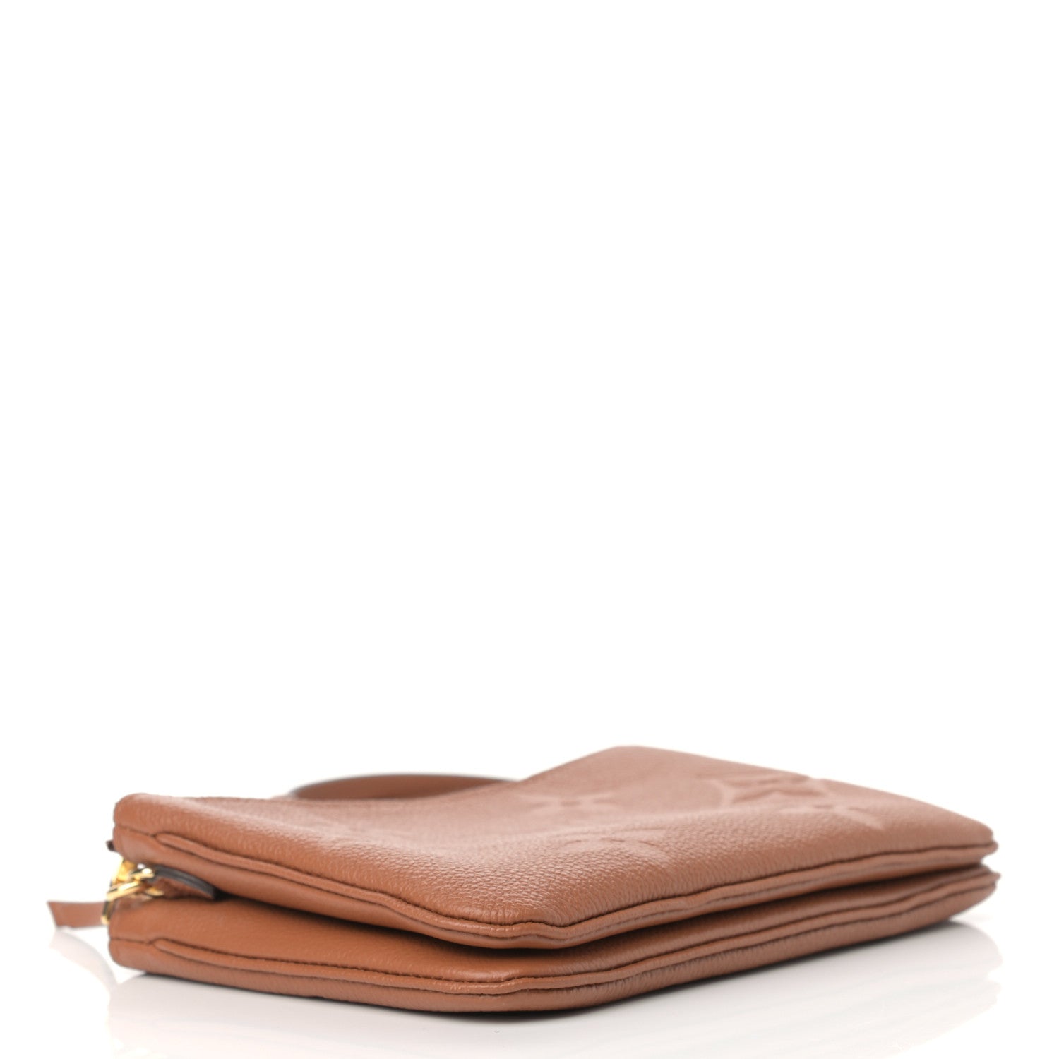 Louis Vuitton Empreinte Monogram Giant Double Zip Pochette Caramel 4 of 10