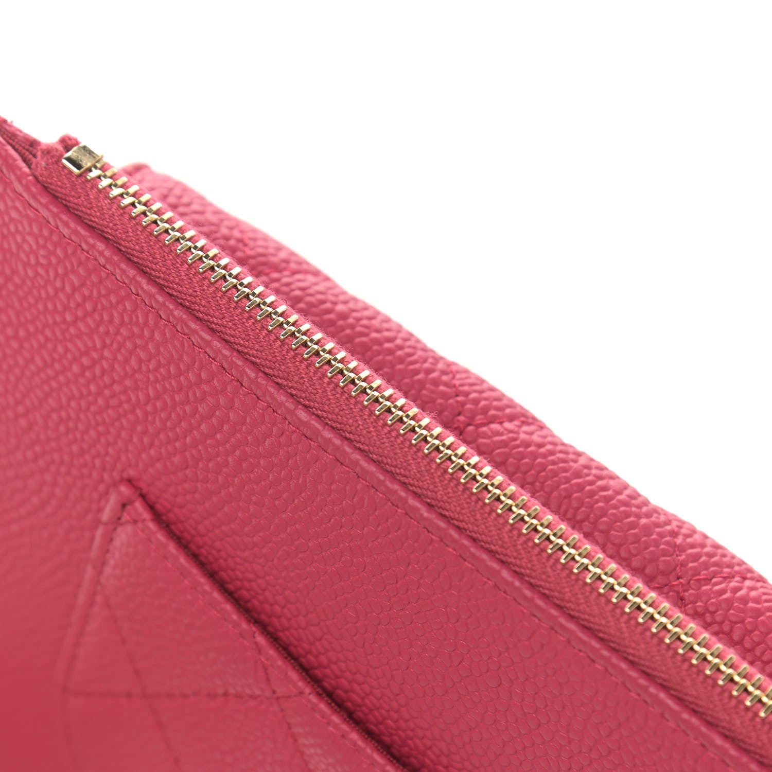 Chanel Caviar Quilted Logo Zip Wallet On Chain WOC Pink 12 of 14