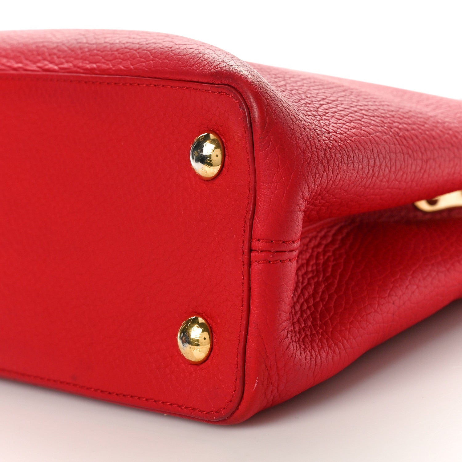 Louis Vuitton Taurillon Multicolor Capucines PM Rouge Carmine 10 of 13