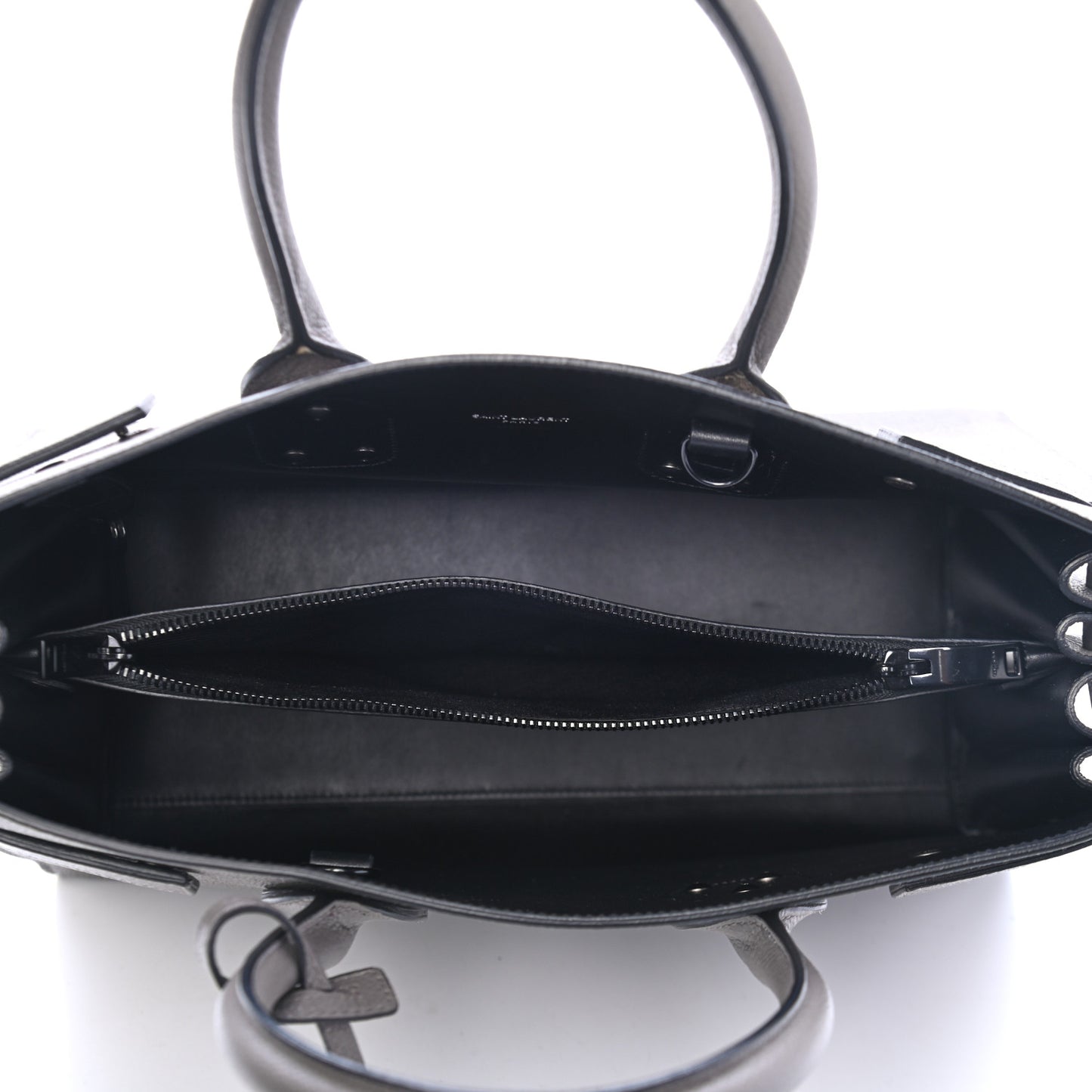 Grained Calfskin Small Sac De Jour Fog