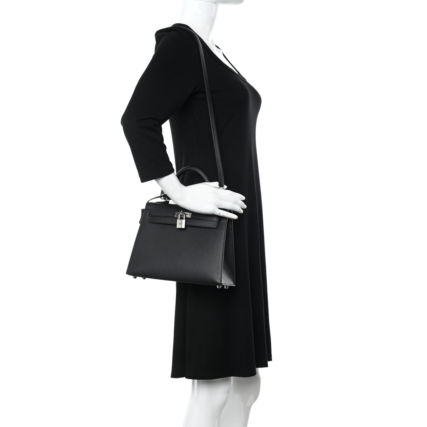 Hermes Epsom Kelly Sellier 25 Black 2 of 13