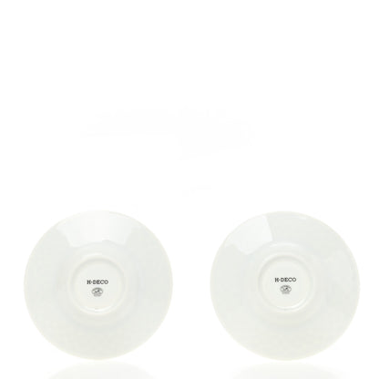 Hermes Porcelain H Deco Coffee Cup And Saucer Set Of 2 Black 4 of 11