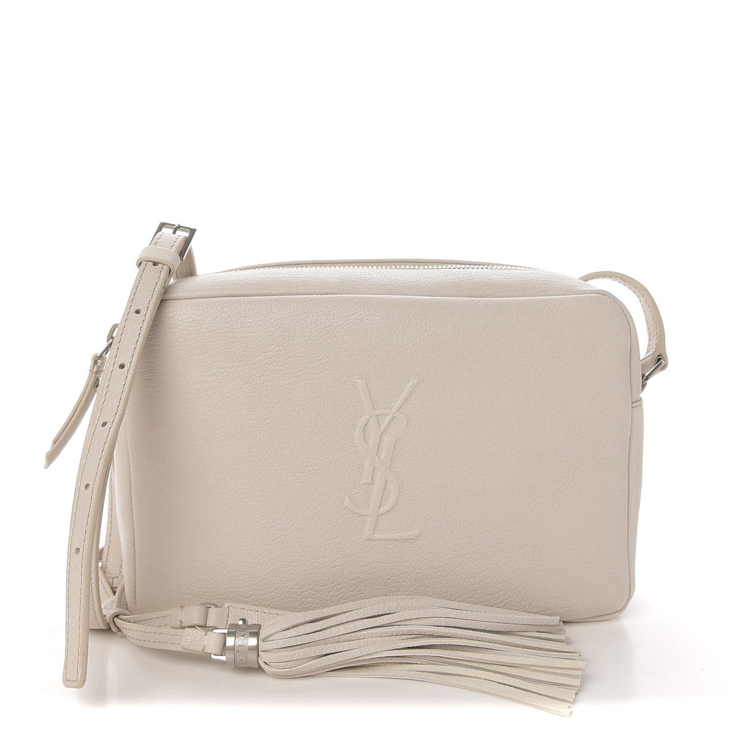 Lambskin Monogram Small Lou Camera Bag Beige