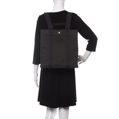 Hermes Canvas Herline Backpack Grey 2 of 9