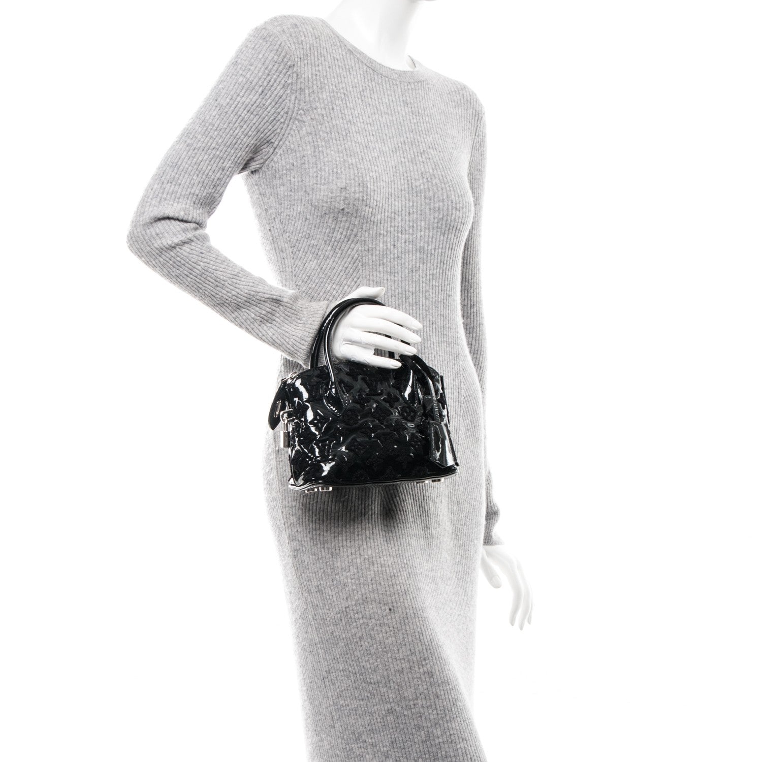 Louis Vuitton Patent Fascination Lockit BB Black 2 of 8