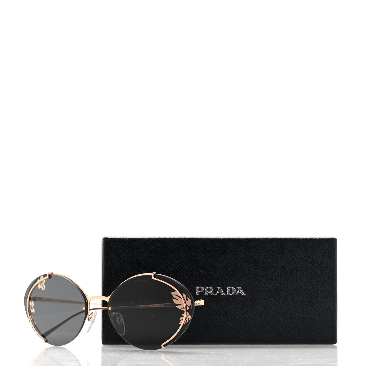 Prada Metal Sunglasses SPR 60U Black 8 of 8