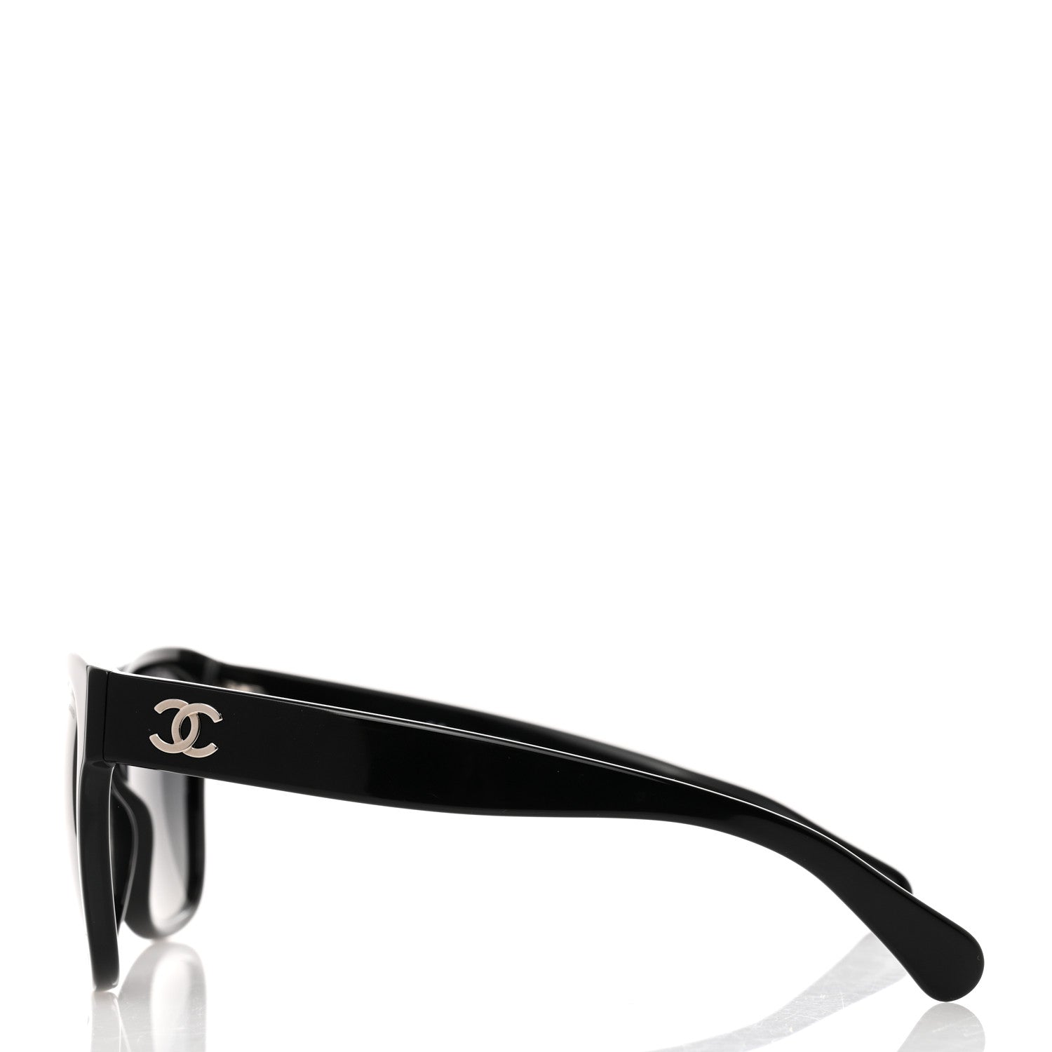 Chanel Acetate Polarized Square CC Sunglasses 5380 Black 3 of 8