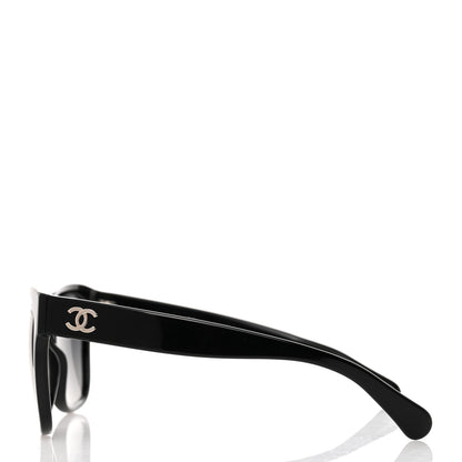 Chanel Acetate Polarized Square CC Sunglasses 5380 Black 3 of 8