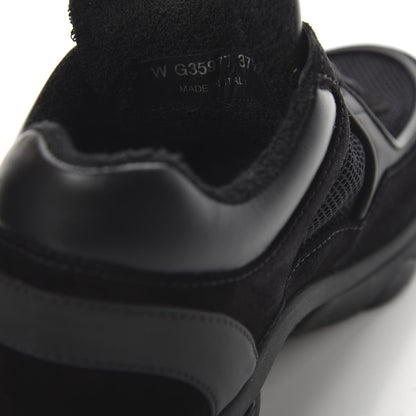 Chanel Fabric Calfskin Suede CC Womens Sneakers 37.5 Black 8 of 9