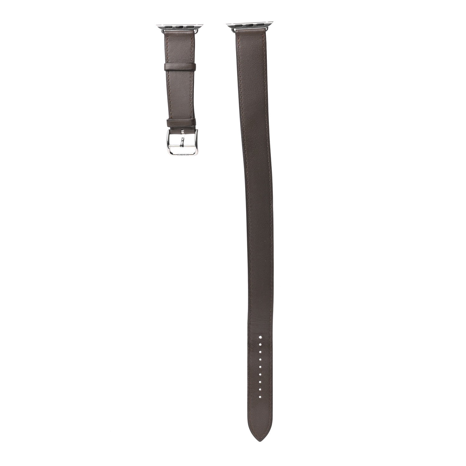 Hermes Swift 38mm Apple Watch Double Tour Band Etain 1 of 4