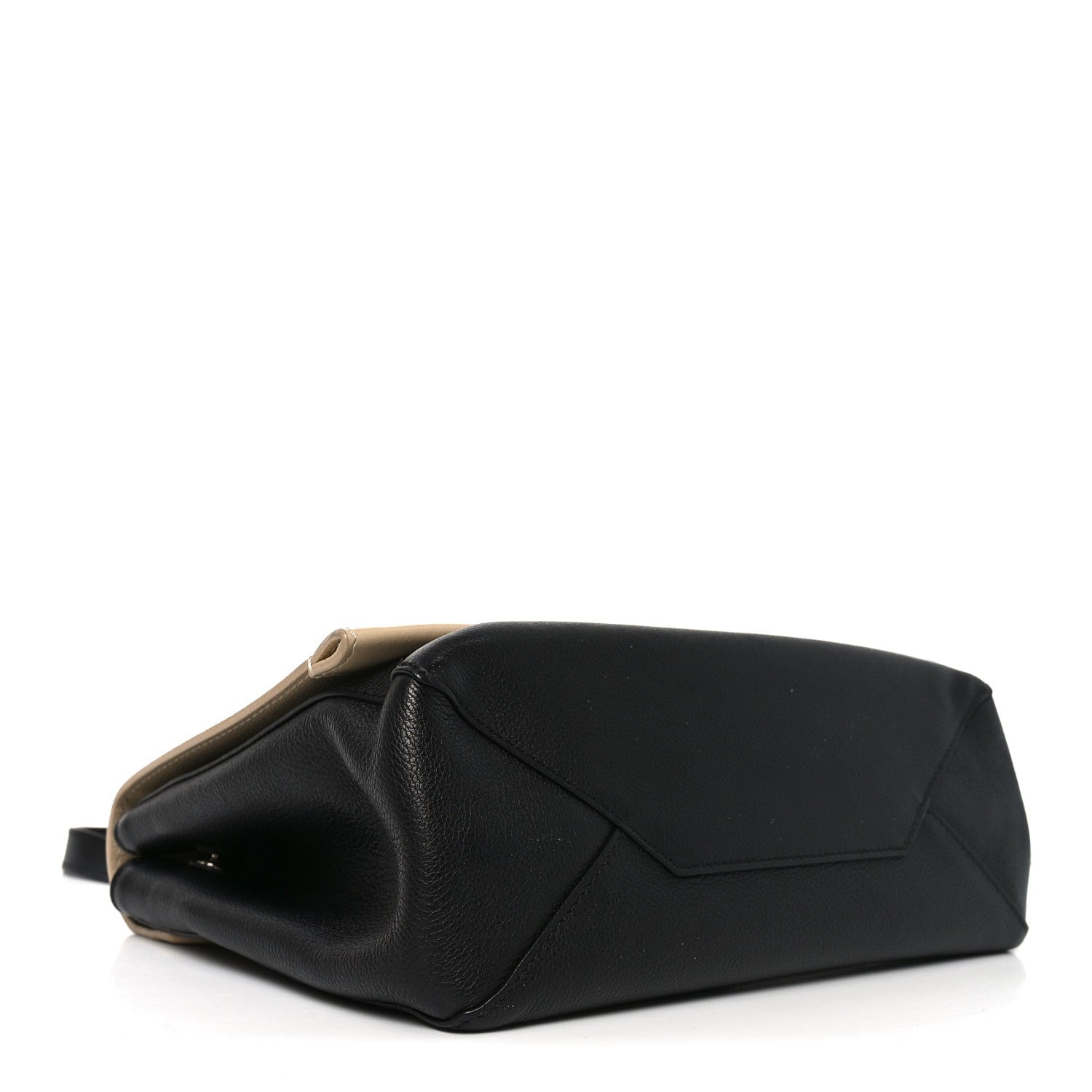 Louis Vuitton Soft Calfskin Lockme II Top Handle Vanille Black 4 of 9