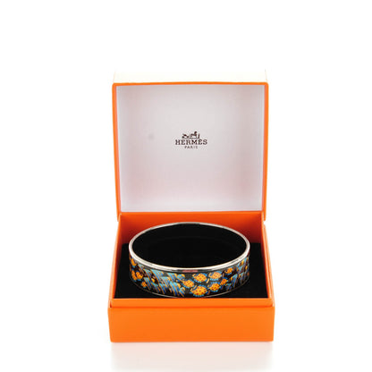 Hermes Enamel Printed Wide Rencontre Oceane Bracelet 70 5 of 5