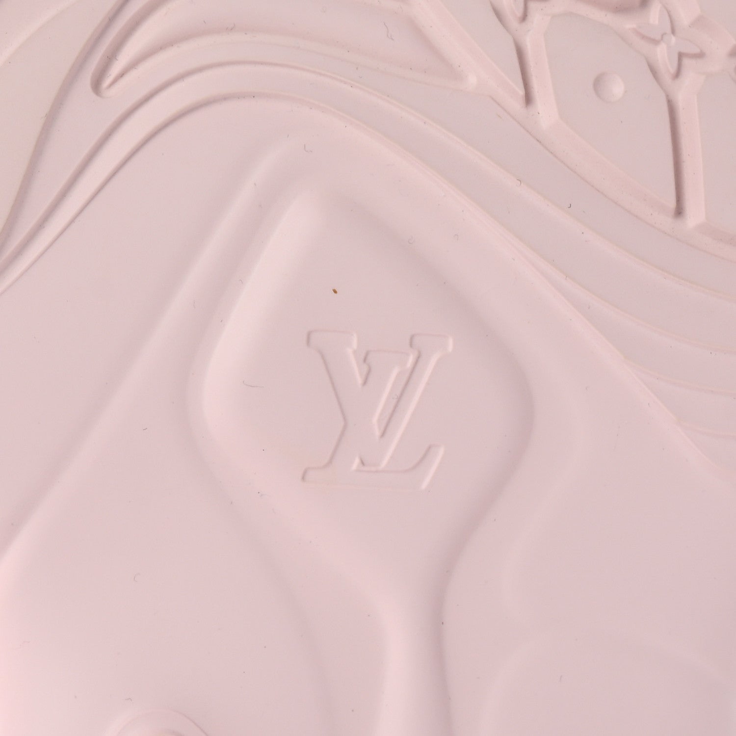 Louis Vuitton Rubber Monogram Embossed Pool 55 Flat Comfort Mule 39 Rose Clair 8 of 11