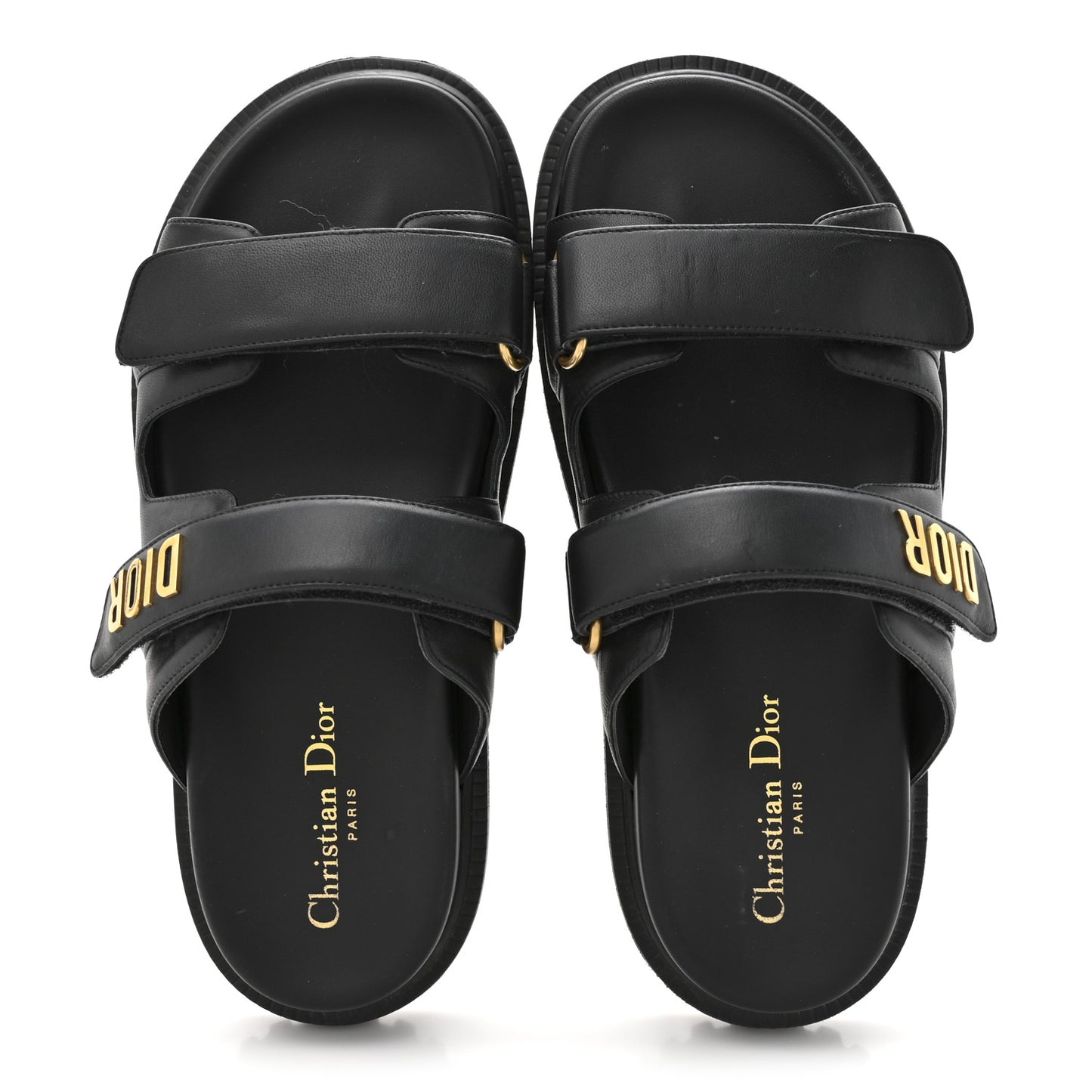 Lambskin Dioract 10mm Sandals 39 Black