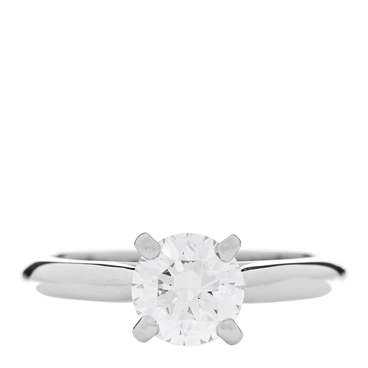 Cartier Platinum Diamond 1.05ct 1895 Solitaire Engagement Ring 51 5.75 1 of 6