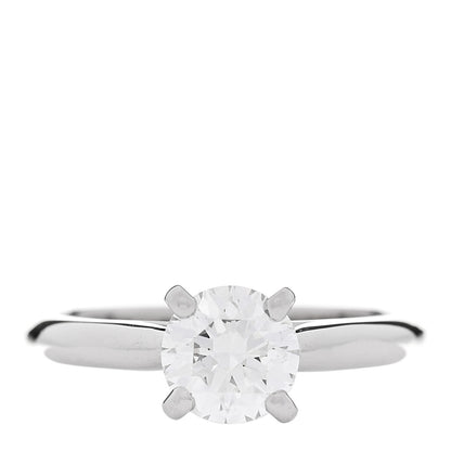 Cartier Platinum Diamond 1.05ct 1895 Solitaire Engagement Ring 51 5.75 1 of 6