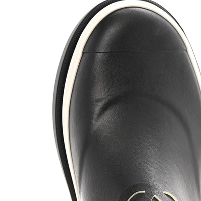 Chanel Caoutchouk CC Short Boots 39 Black 10 of 13
