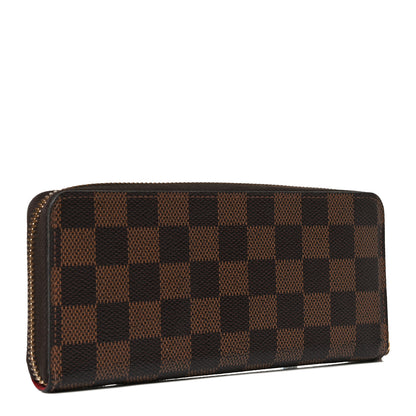 Louis Vuitton Damier Ebene Clemence Wallet Cherry 3 of 13