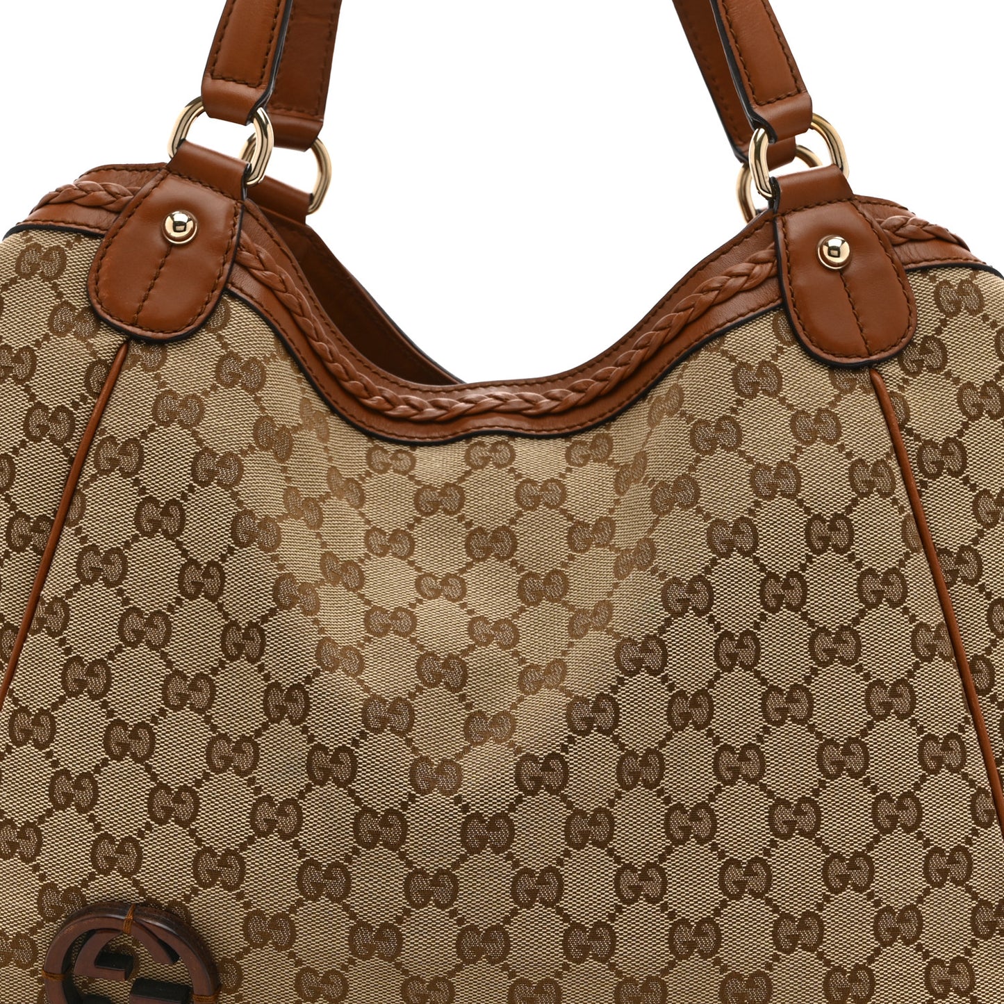 Monogram Medium Brick Lane Tote Brown