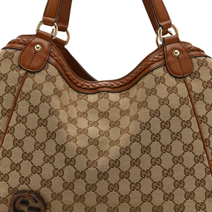 Gucci Monogram Medium Brick Lane Tote Brown 9 of 11