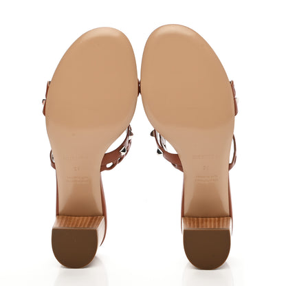 Hermes Nappa Ajaccio Sandals 39 Cognac 5 of 9