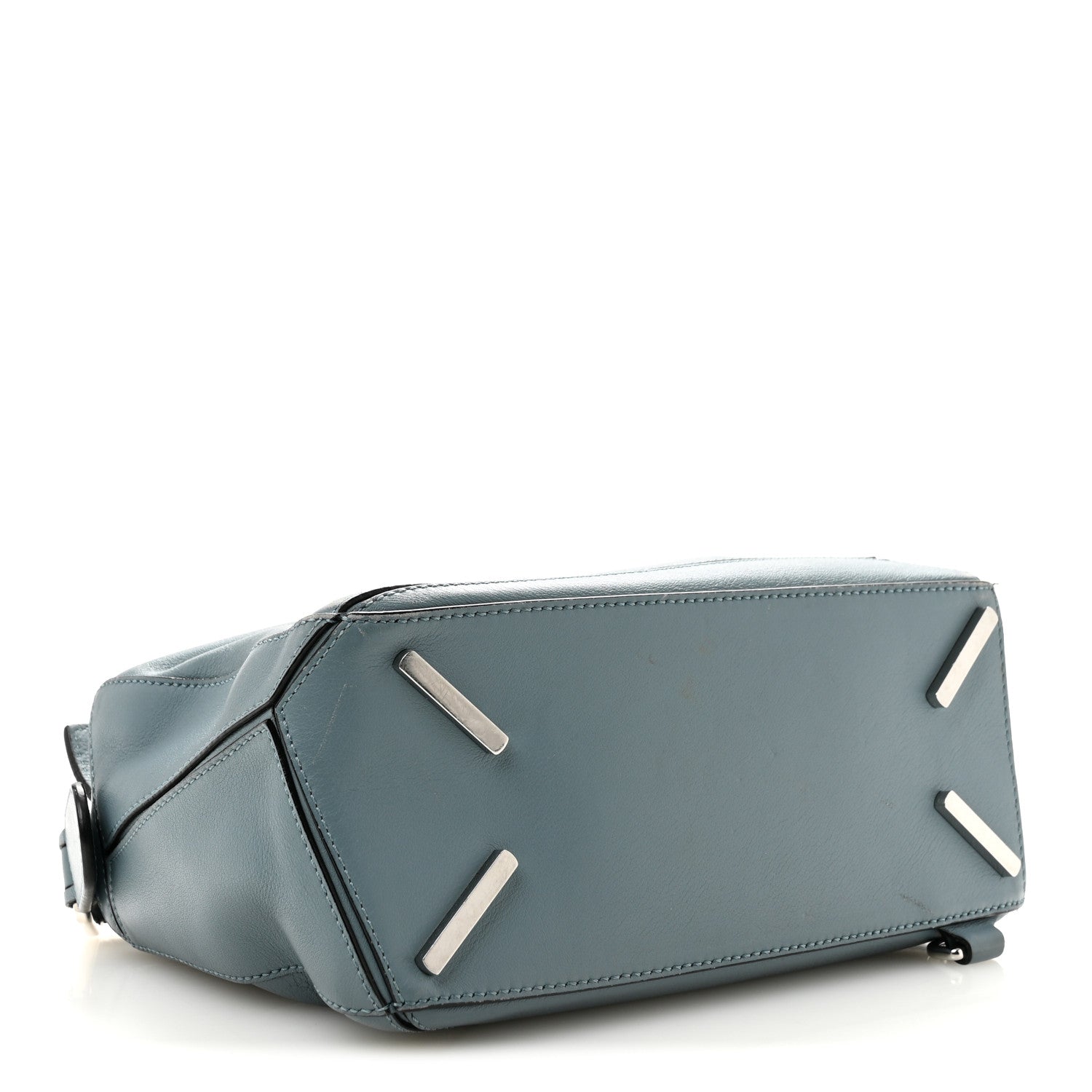 Loewe Calfskin Small Puzzle Bag Stone Blue 4 of 15