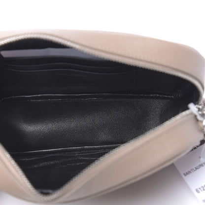 Saint Laurent Grain De Poudre Matelasse Monogram Mini Lou Camera Bag Gold Sand 5 of 10