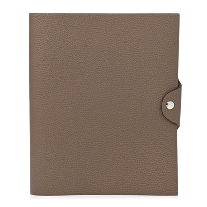 Hermes Togo Ulysse MM Notebook Cover Etoupe 1 of 8