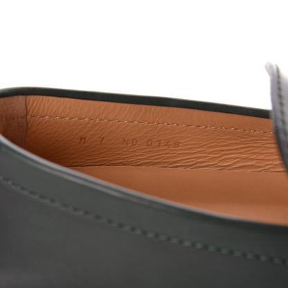 Louis Vuitton Smooth Calfskin Mens Hockenheim Moccasin Loafers 7 Green 8 of 9